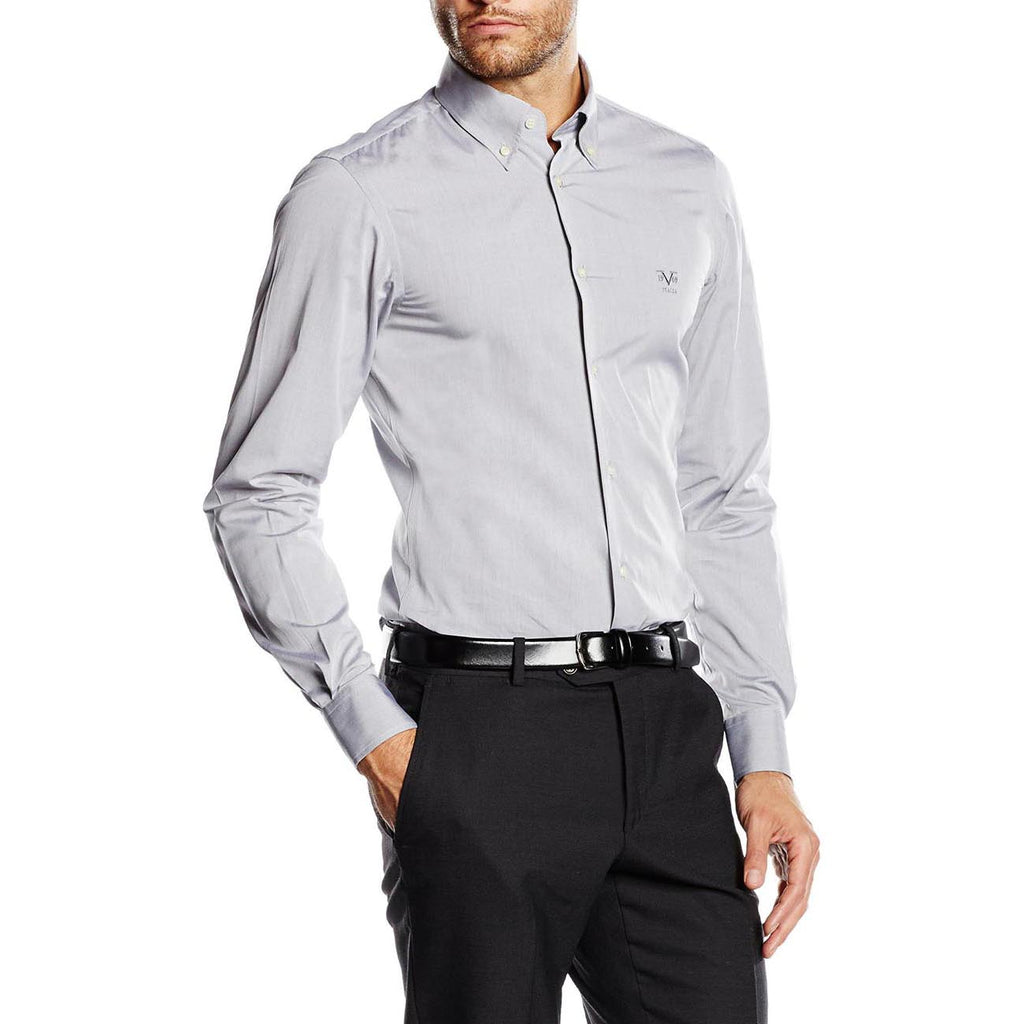 Camisa de cuello abotonado ajustada para hombre V 1969 Italia SBD62