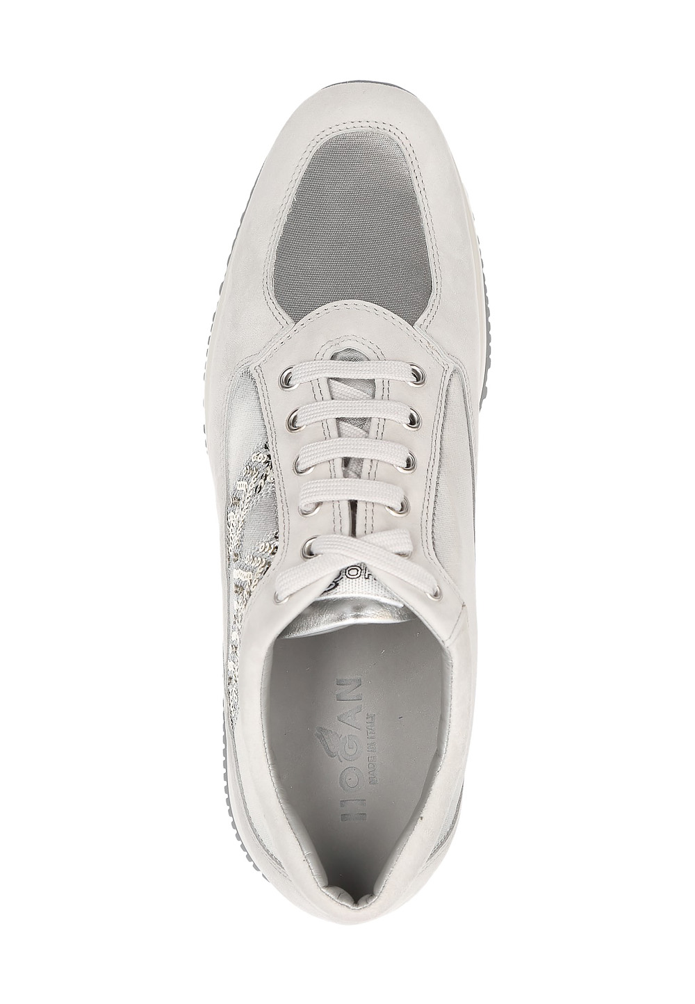 Hogan Womens Sneaker Silver Interactive HXW00N0G7703GZ001G