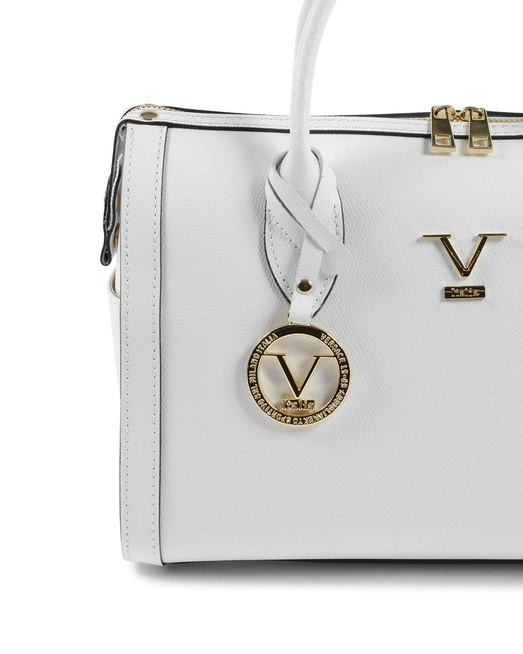 Bolso Mujer V Italia Blanco V014-G PALMELLATO BIANCO