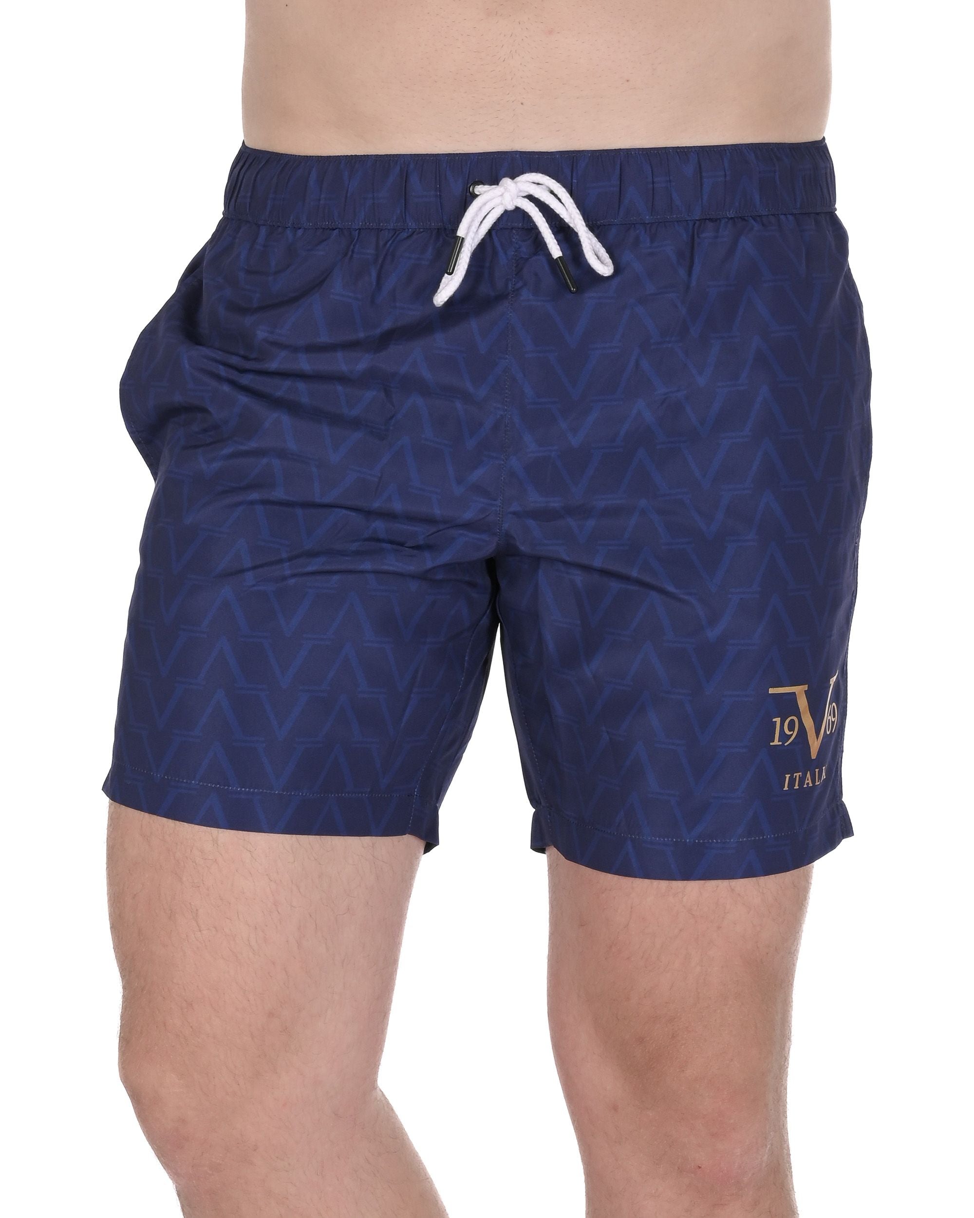 19V69 Italia Mens Swimwear Trunk VSC1MBM09 NAVY
