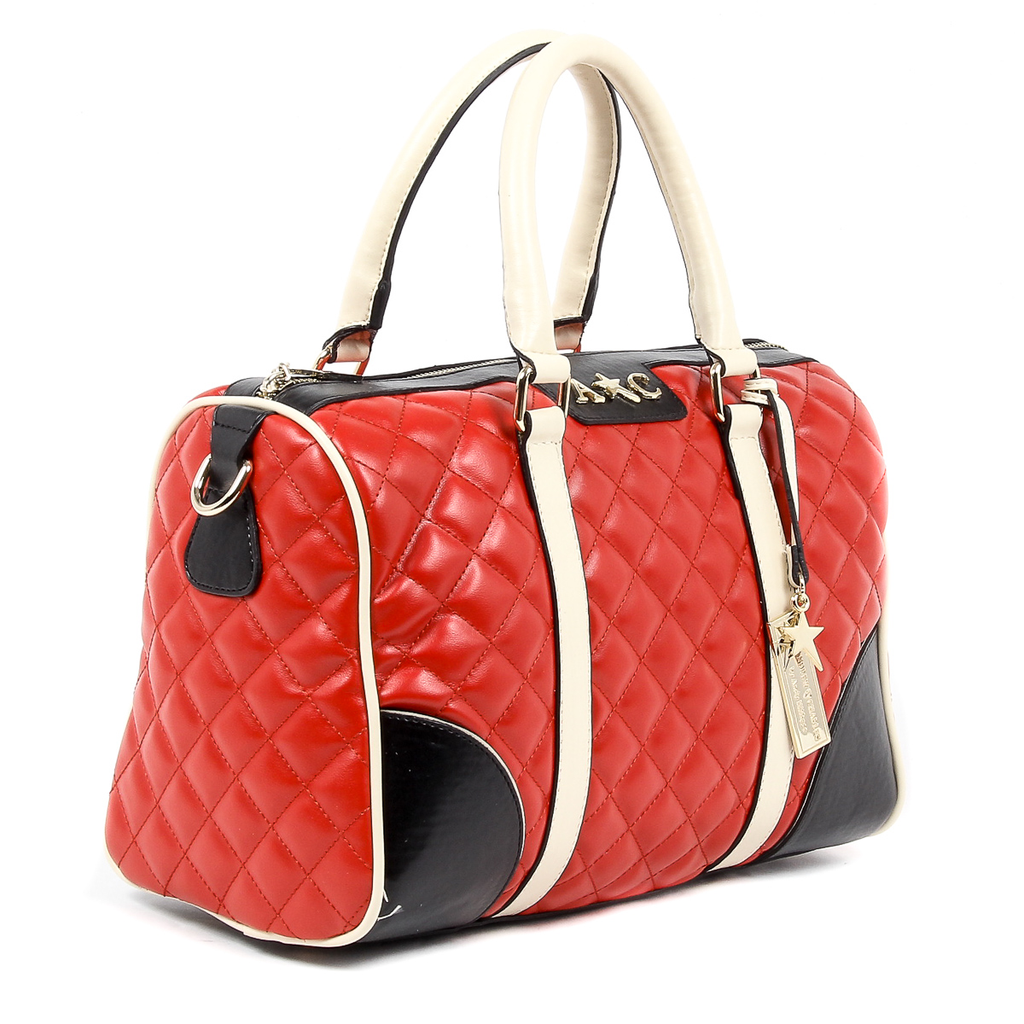 Andrew Charles Womens Handbag Red ABBIE