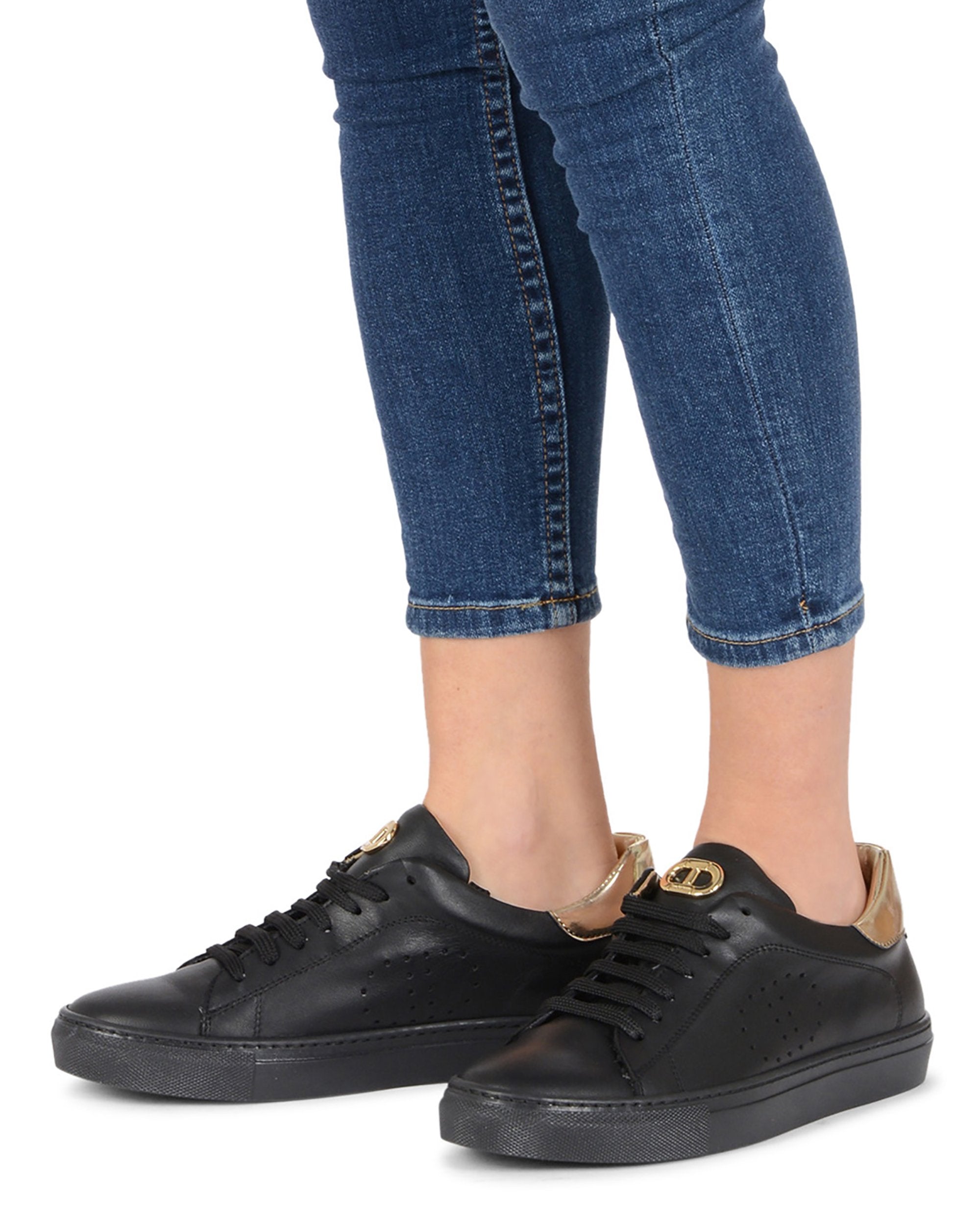 Zapatillas deportivas Lady Racer Sportivo - Negro y dorado