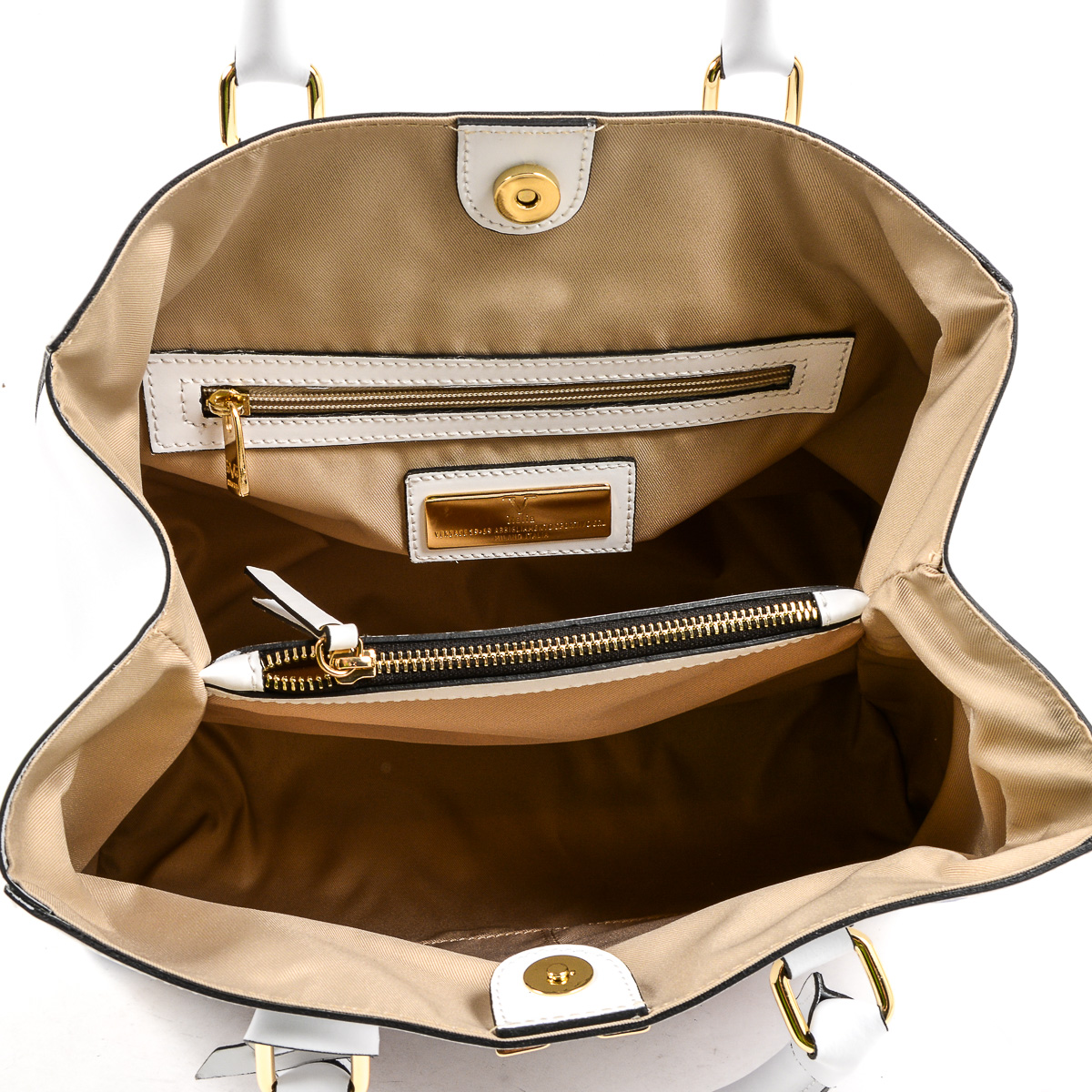 V 1969 Italia Womens Handbag White CRETA