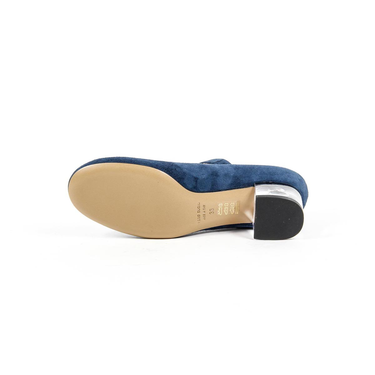 V 1969 Italia Zapatos Mary Jane para mujer 312132 CAMOSCIO BLEU
