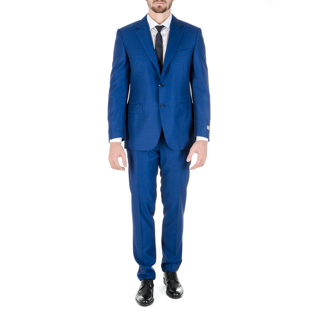 Canali Mens Suit Long Sleeves Blue
