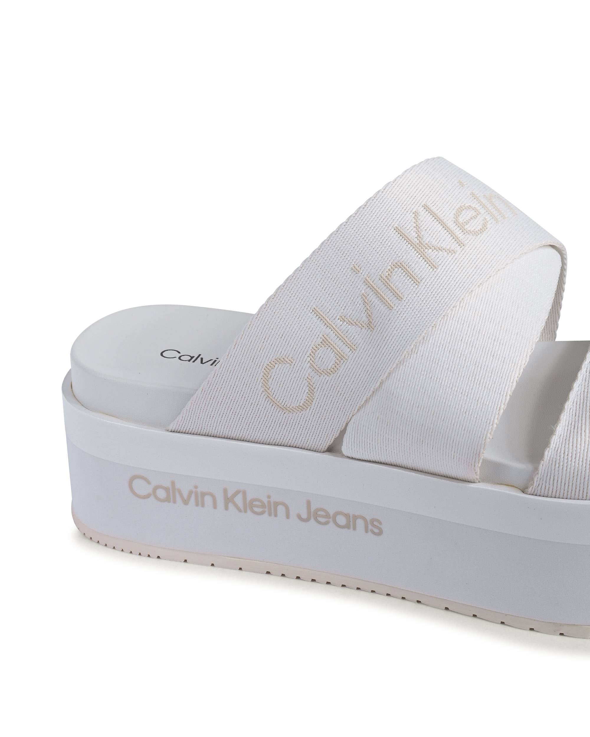 Sandalias Calvin Klein para mujer blancas YW0YW01361YBR
