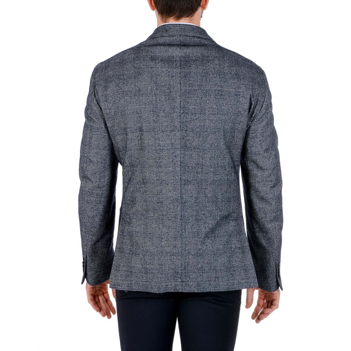 Chaqueta Luciano Di Martina para hombre, manga larga, gris oscuro