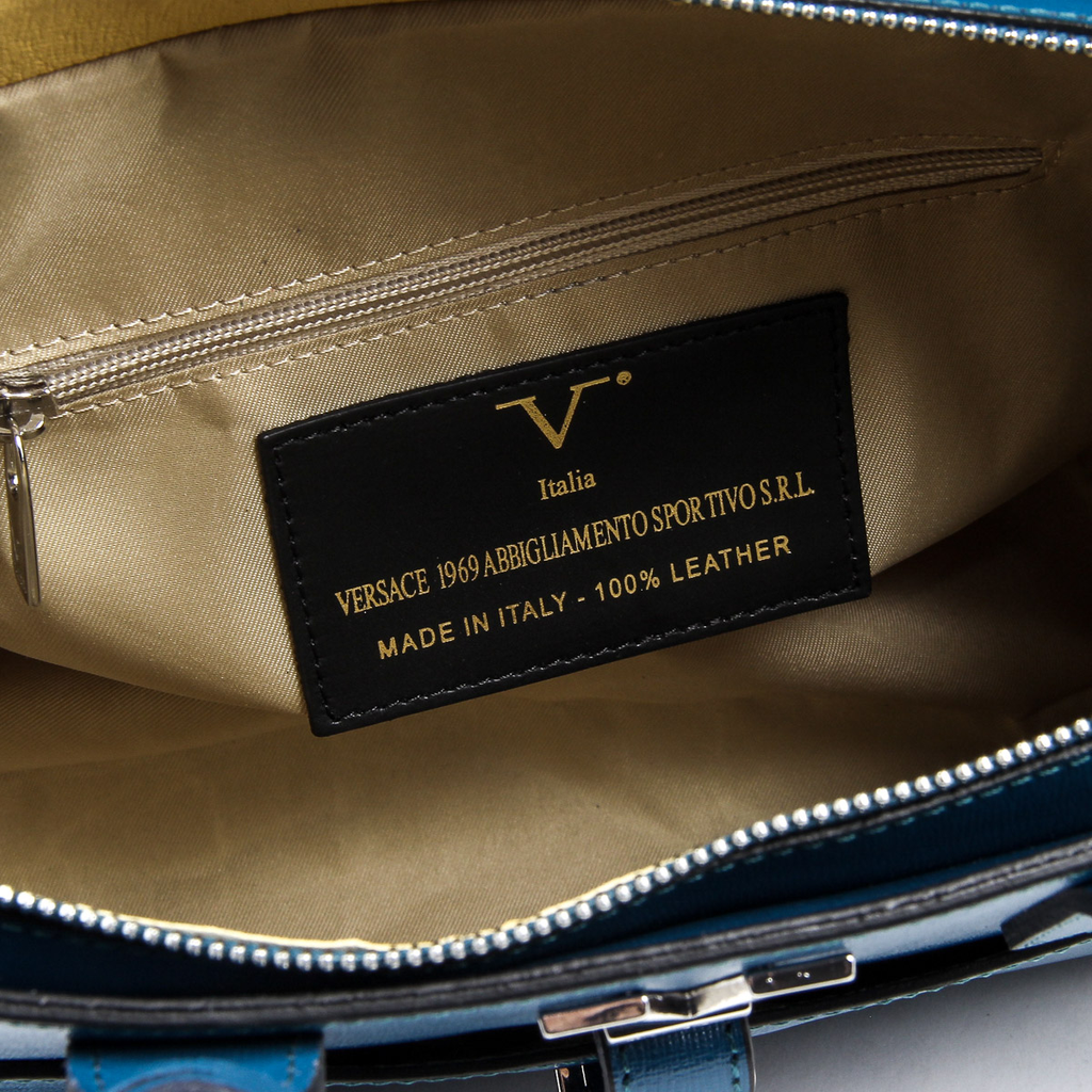 V 1969 Italia Bolso Mujer V006-S SAFFIANO PETROLIO