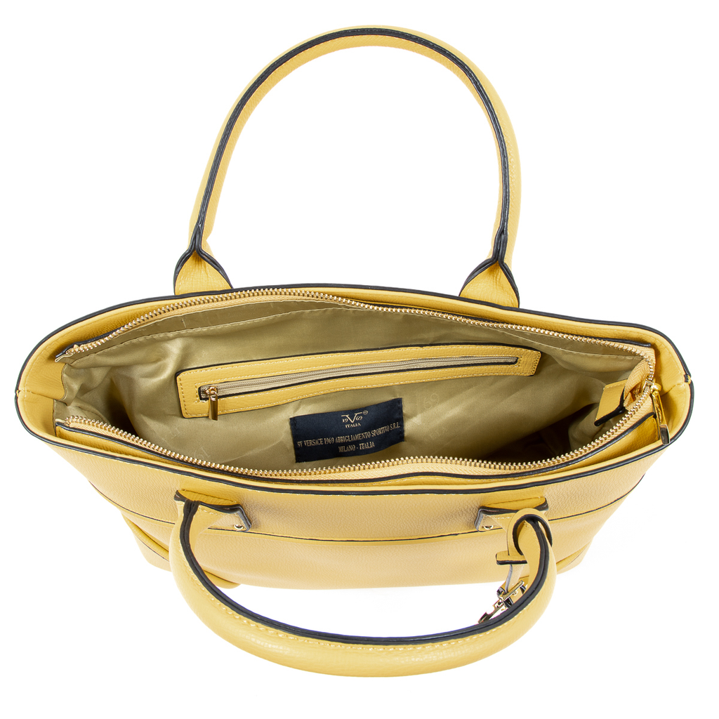 Bolso de mano para mujer V 1969 Italia amarillo SOPHIA