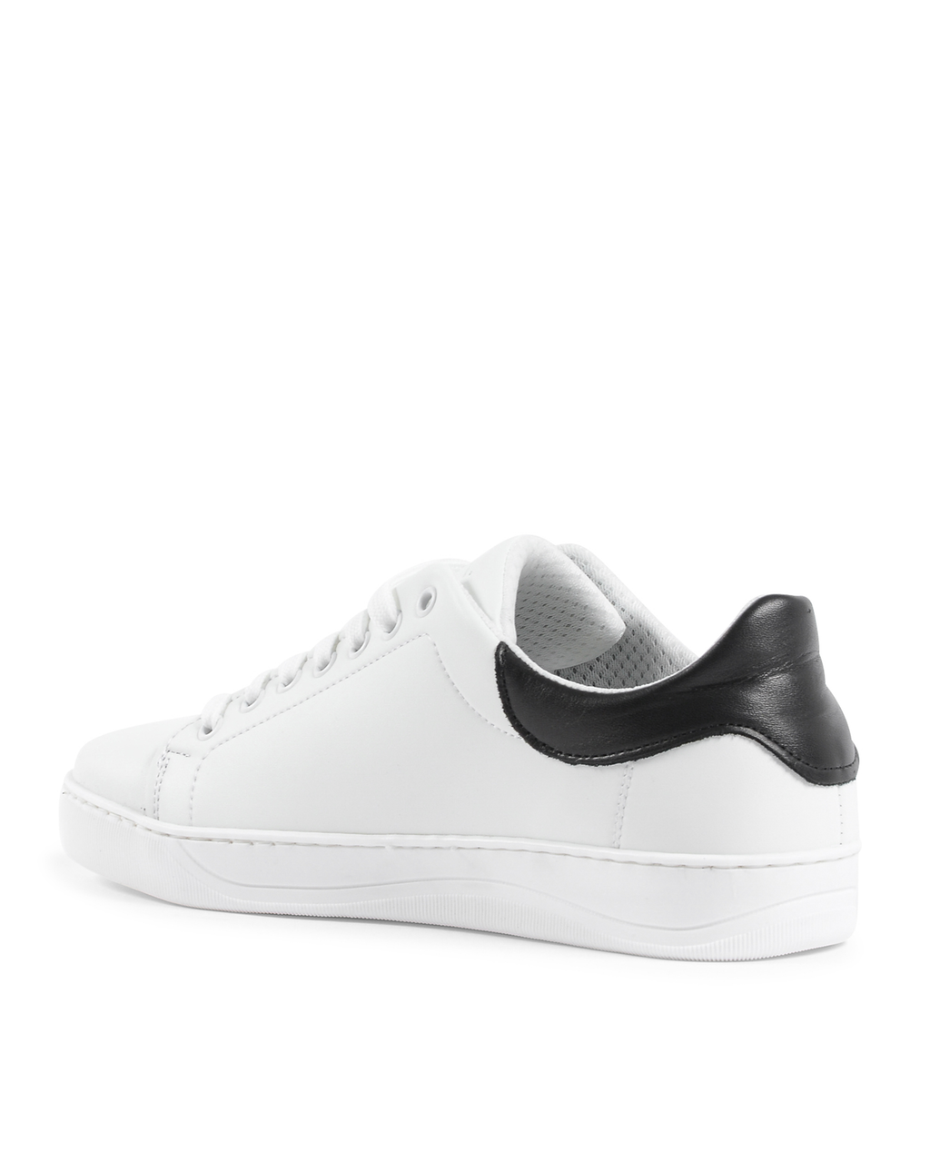 19V69 Italia Mens Sneaker White Black 2120 PELLE BIANCO PELLE NERO