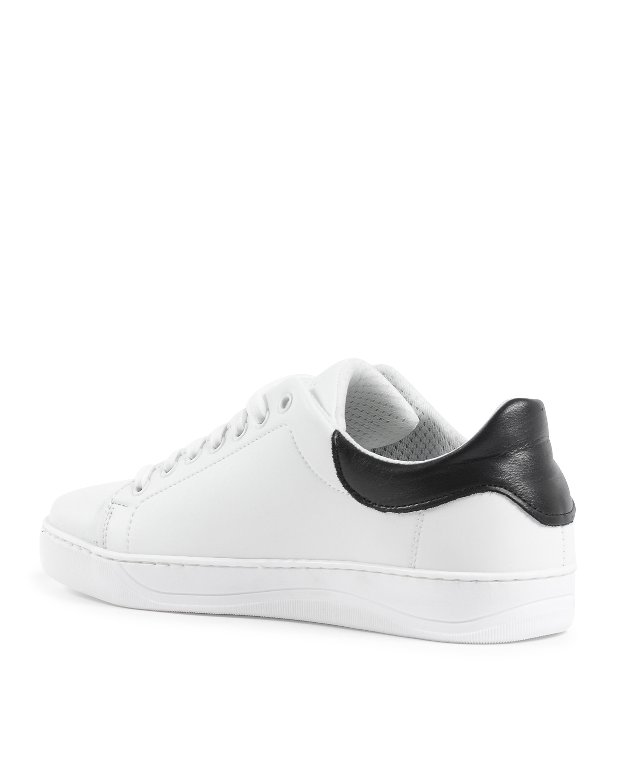 19V69 Italia Mens Sneaker White Black 2120 PELLE BIANCO PELLE NERO