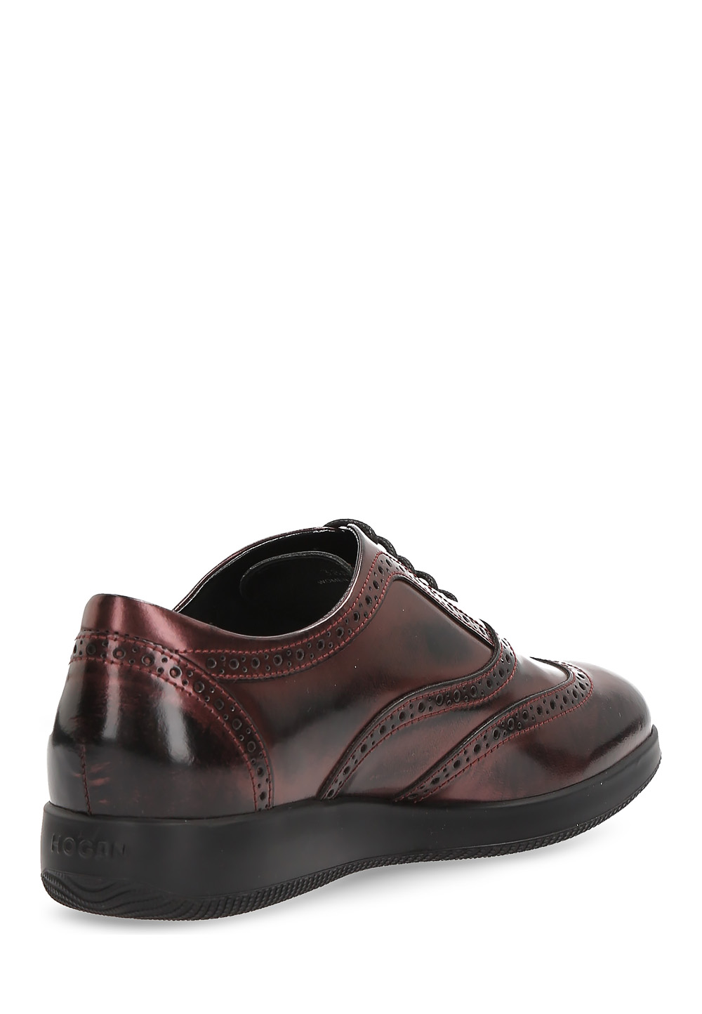 Zapatos con cordones Hogan para mujer, color rojo oscuro, HXW2090O26066QPS601