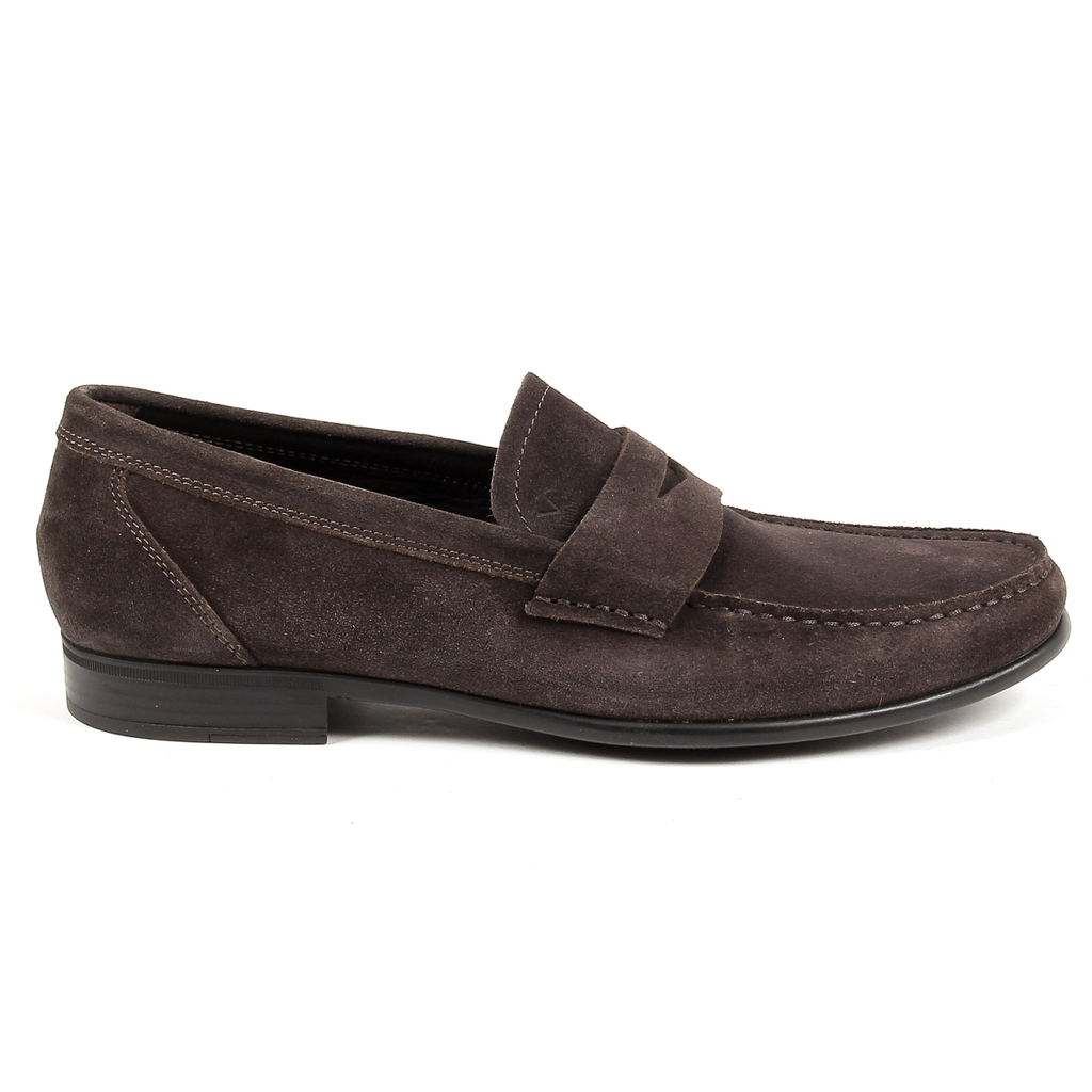 Mocasines V 1969 Italia para hombre, color marrón, LEONARDO