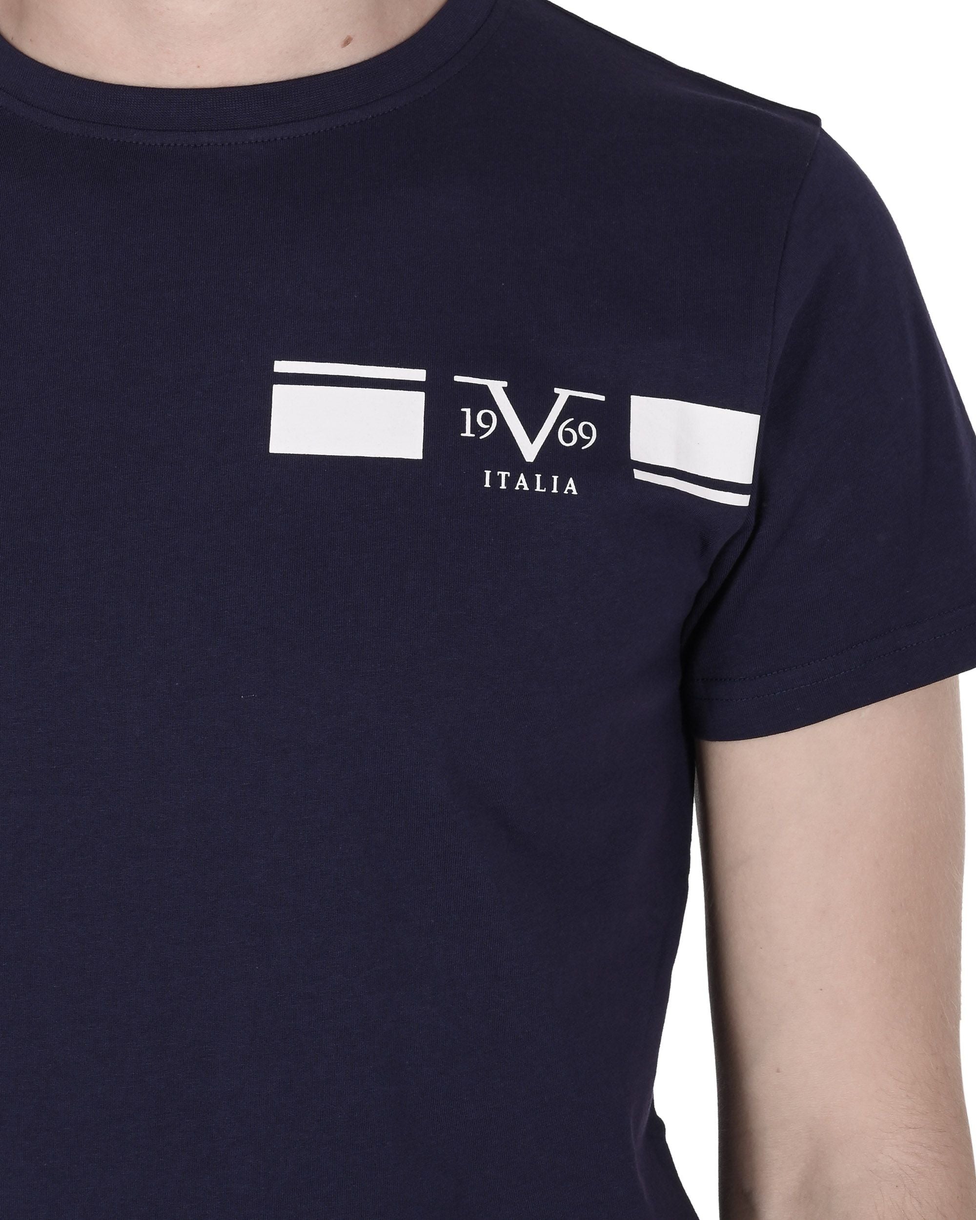 Camiseta 19V69 Italia para hombre VSC1MTS05 AZUL MARINO