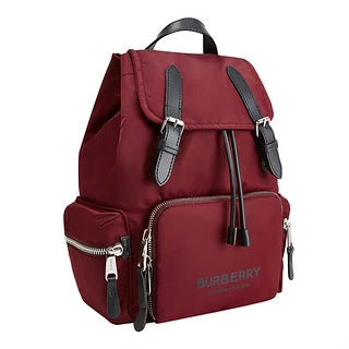Mochila de nailon Burberry burdeos