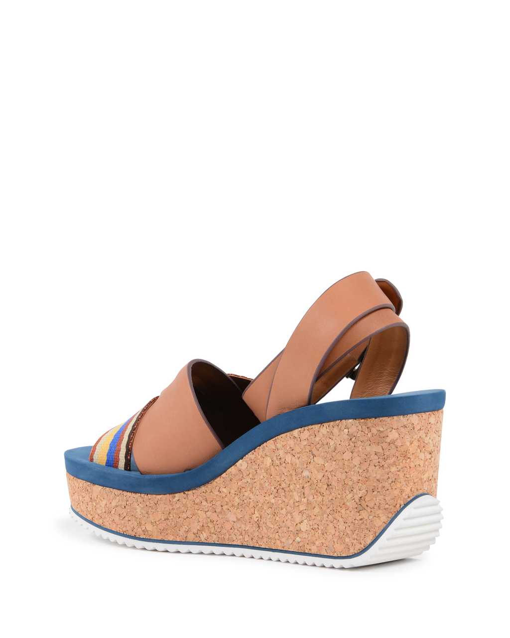 ChloÃ¨ Womens Wedge Sandal Multicolor SB30144 CUOIO MULTI