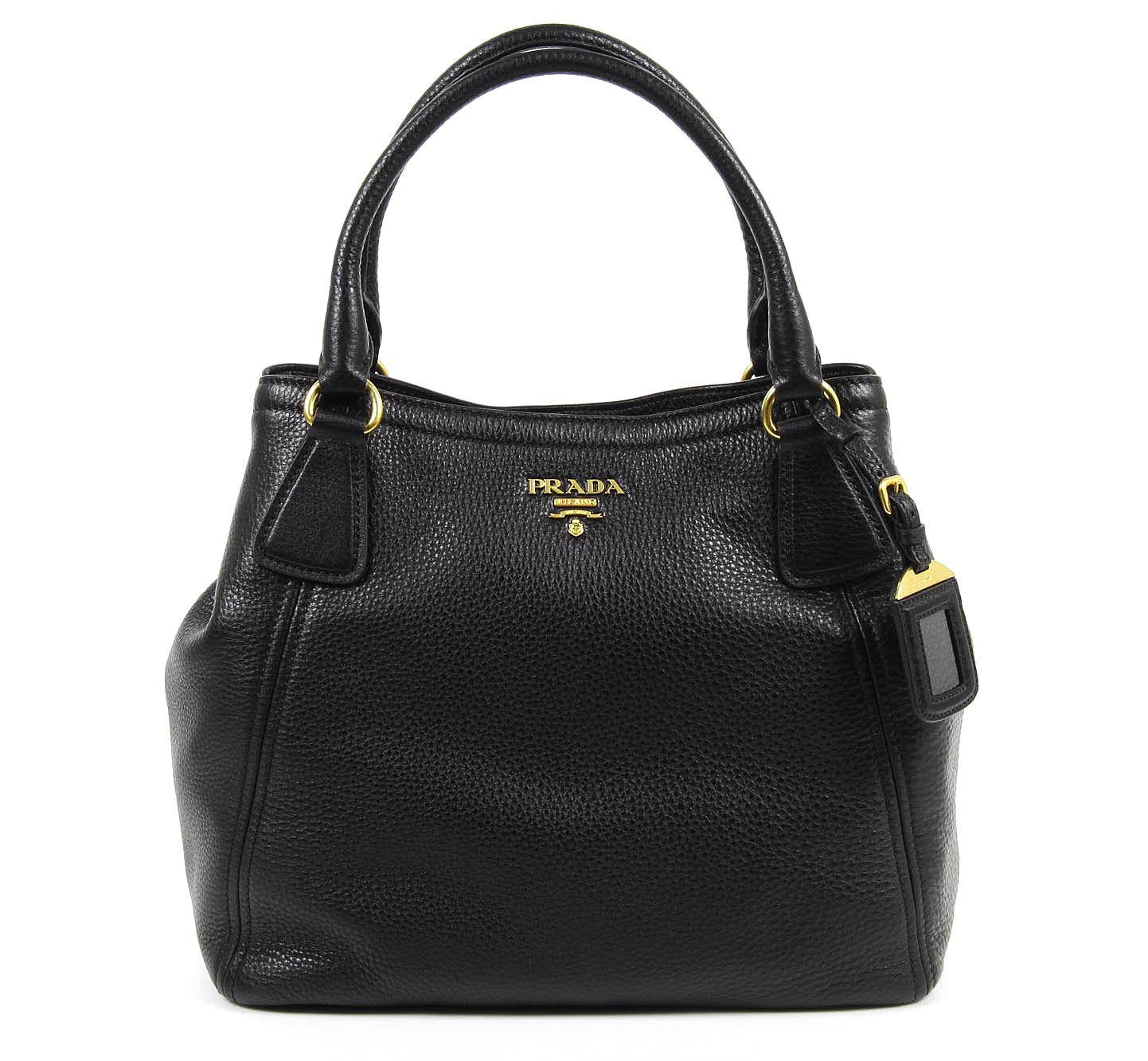 Bolso tote hobo Prada BN2534 Nero Vitello Daino