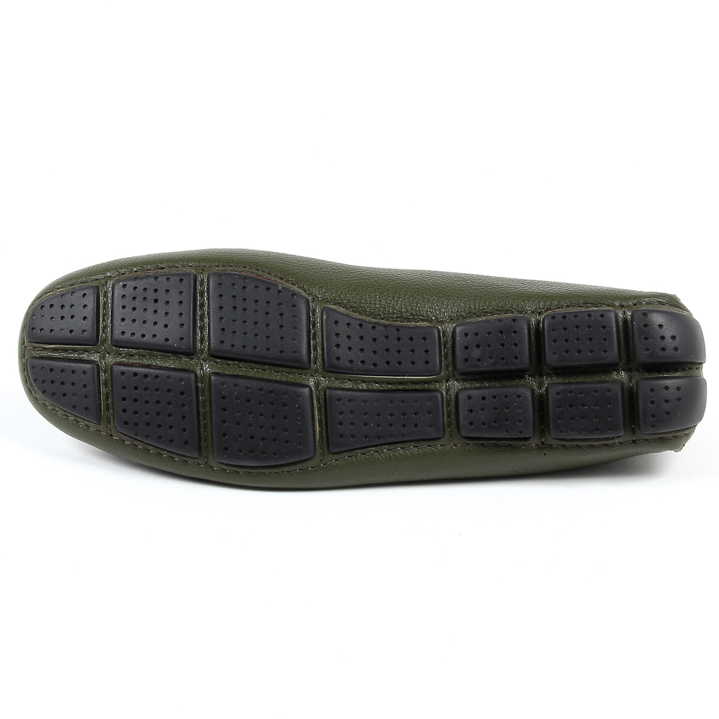 Mocasines V 1969 Italia para hombre, color verde ADAM
