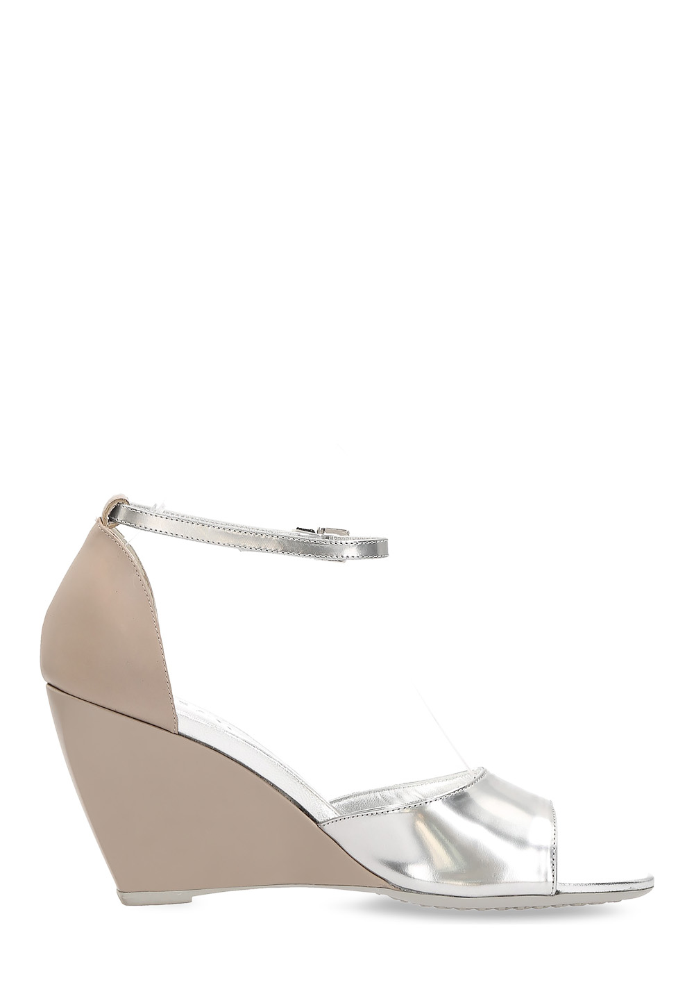 Sandalia de cuña Hogan para mujer, color plata, HXW2270N6606D699D6