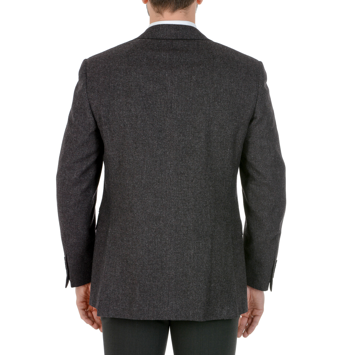 Chaqueta Canali para hombre de manga larga gris oscuro