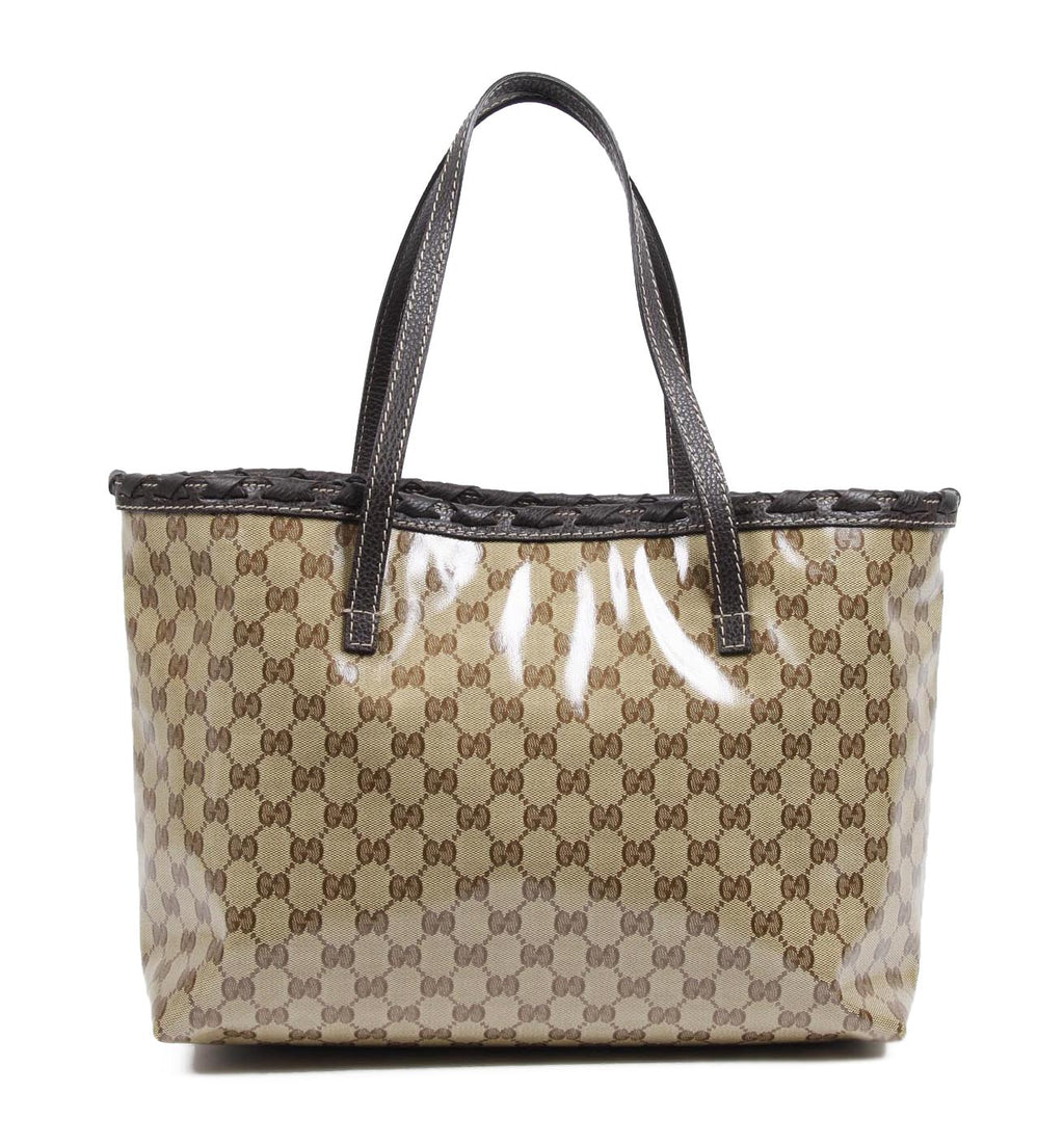 Bolso Gucci GG tote de lona revestida de bambú 354665 520981