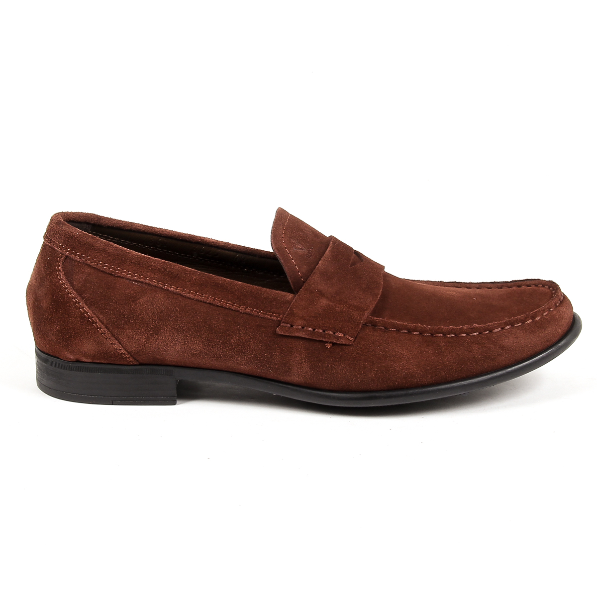 Mocasines V 1969 Italia para hombre, color marrón, LEONARDO