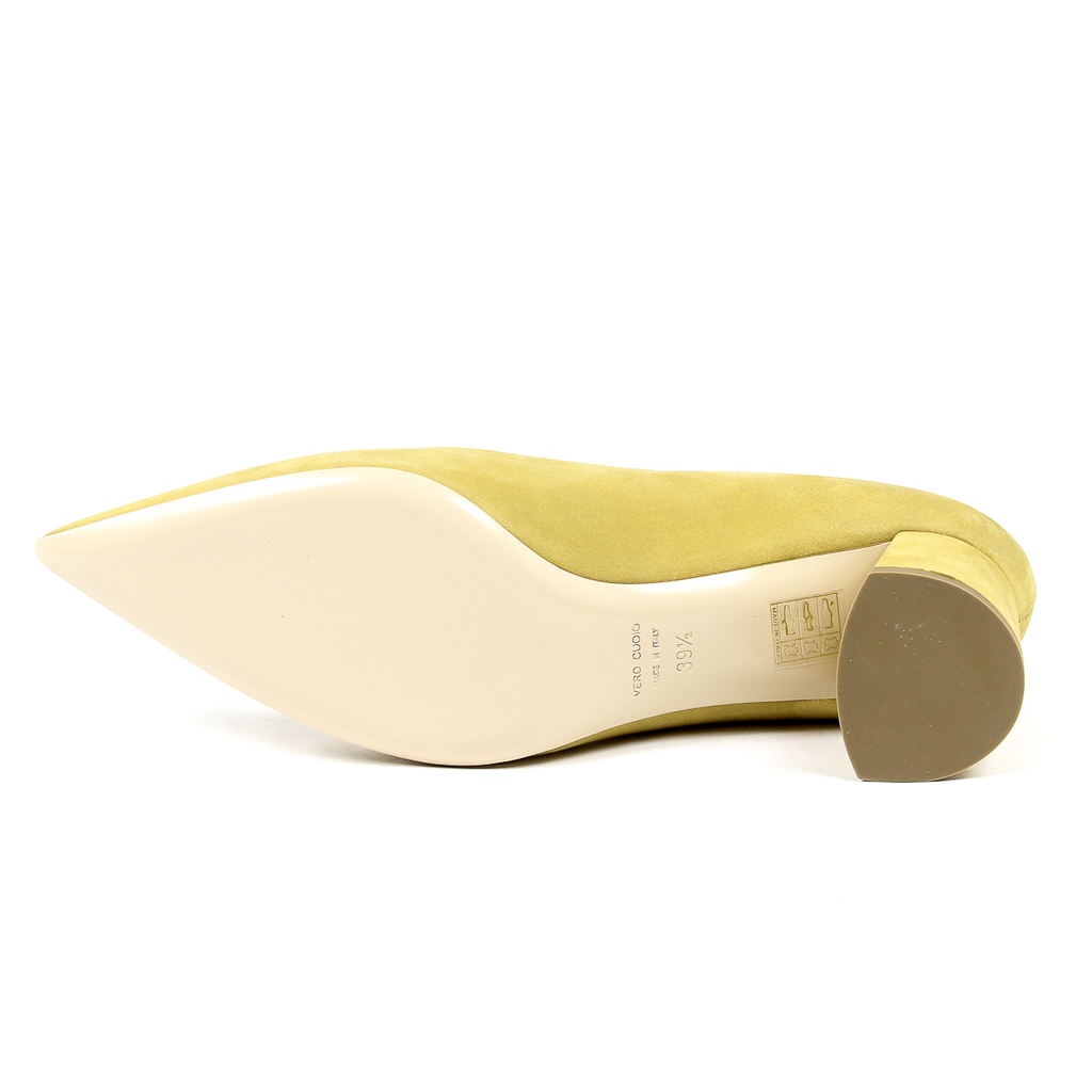 Andrew Charles Womens Pump Yellow EVA
