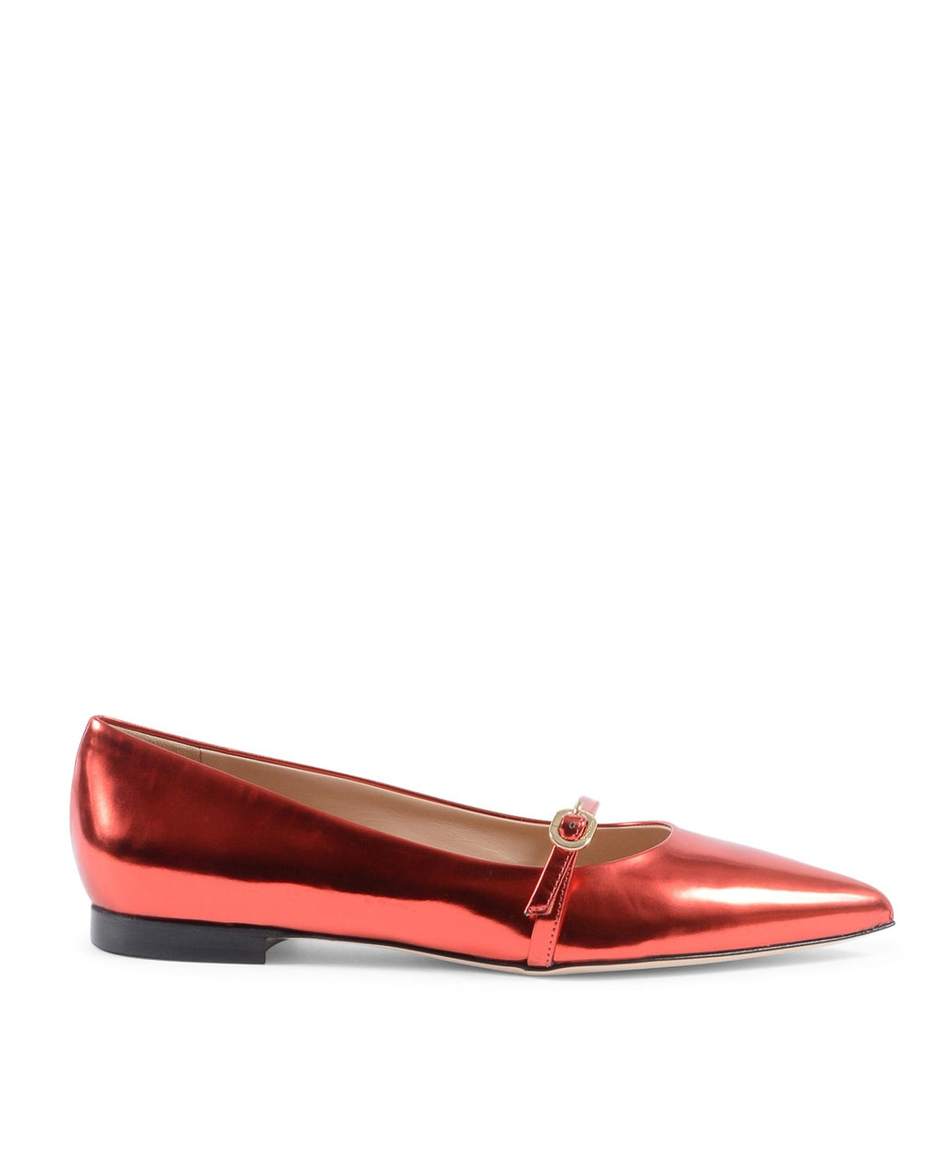 Mary Janes con espejo de roca - Rojo