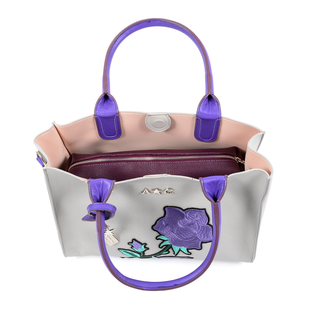 Bolso de mano para mujer Andrew Charles gris HOLLY
