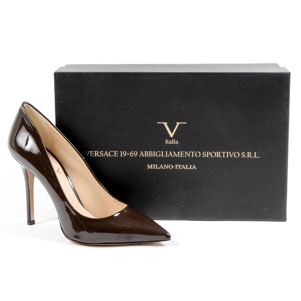 V 1969 Italia Zapatos de salón para mujer marrón oscuro ADRIANA