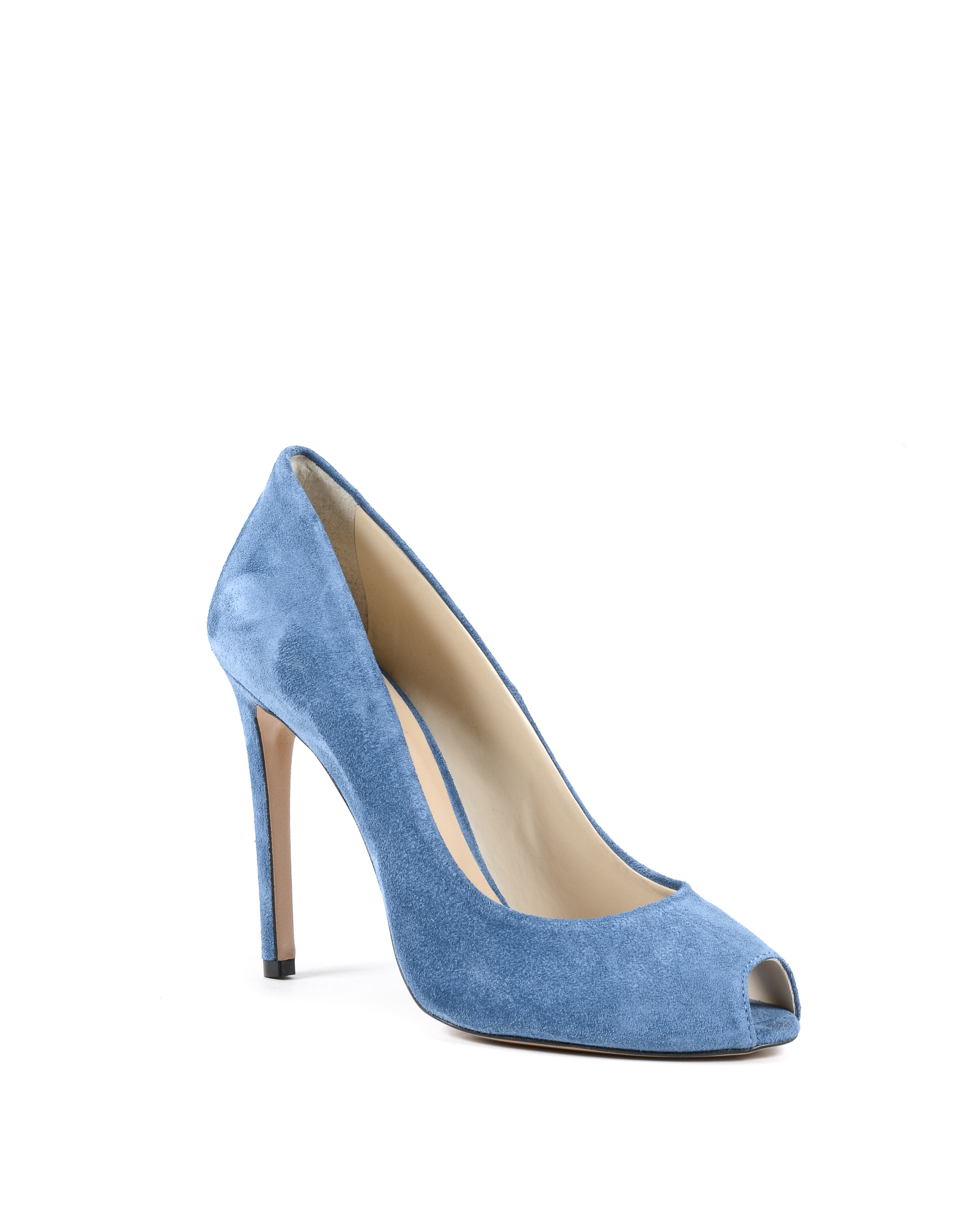 19V69 Italia Zapatos de salón para mujer con punta abierta azul 303 CROSTA BLUE