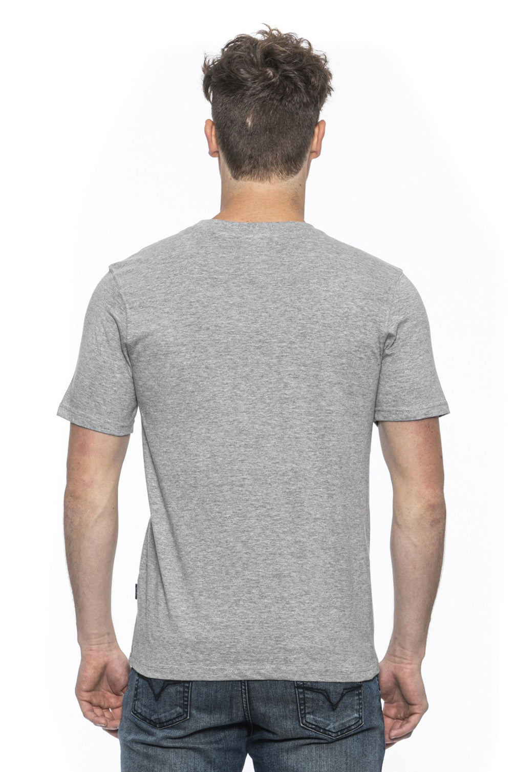Camiseta Italia 19V69 para hombre, color gris, ERIC GREY