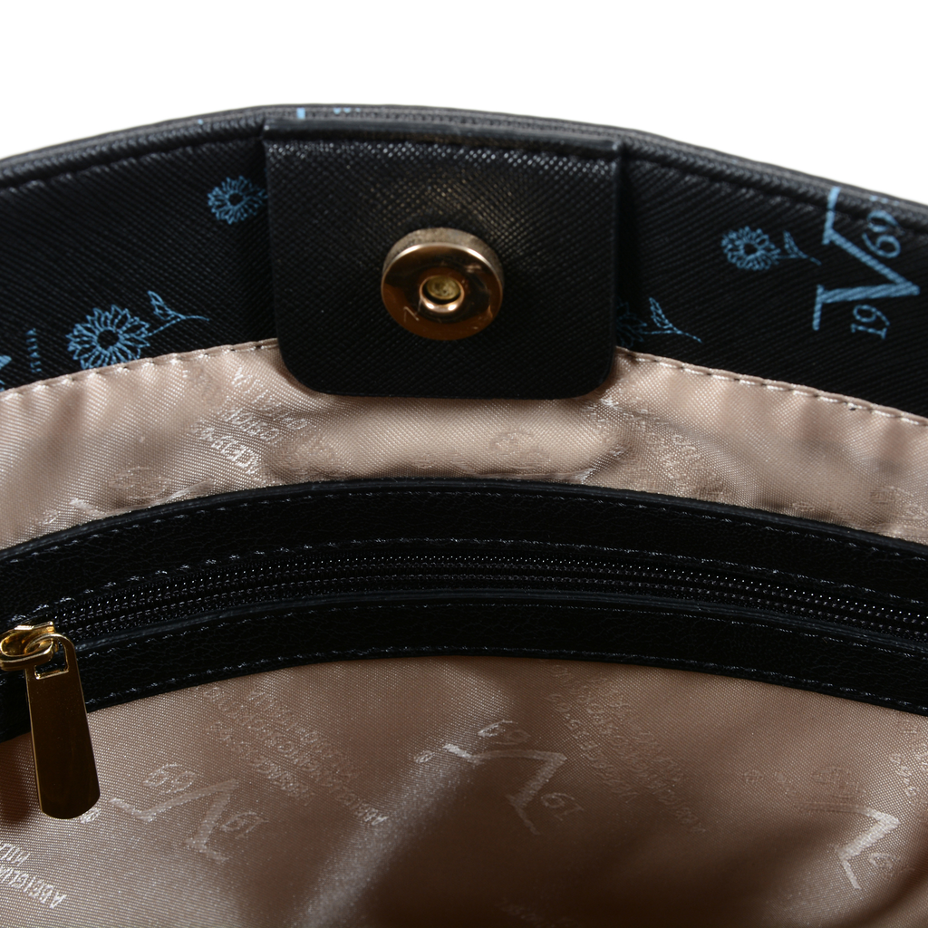 V 1969 Italia Womens Handbag Black SALVADOR