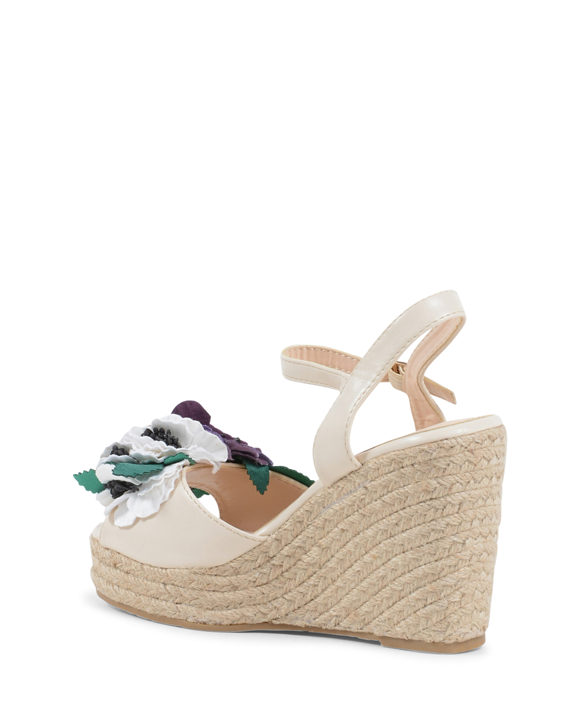 19V69 Italia Sandalia de cuña para mujer Beige V212 BEIGE
