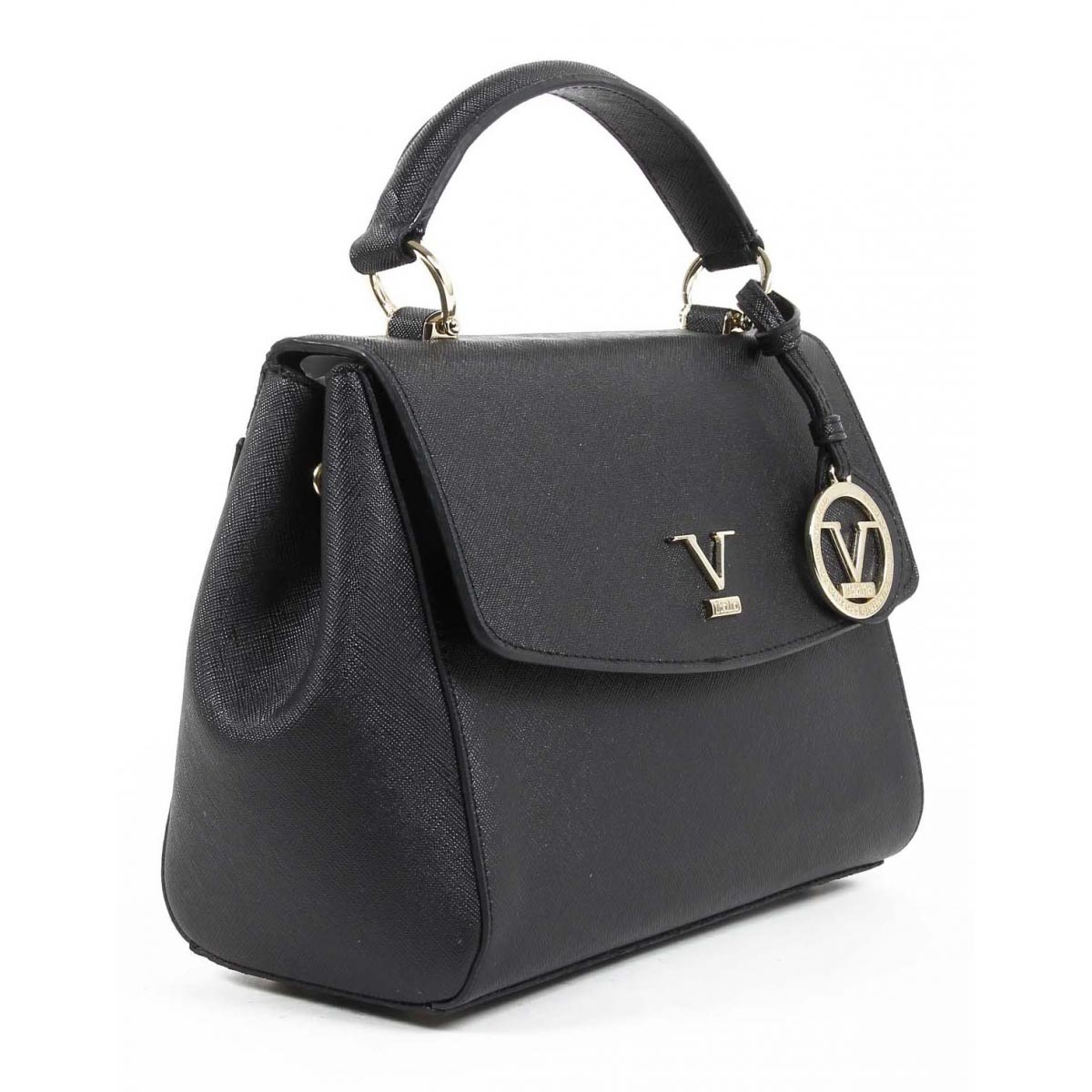 Bolso de mano para mujer V 1969 Italia VE09 NEGRO
