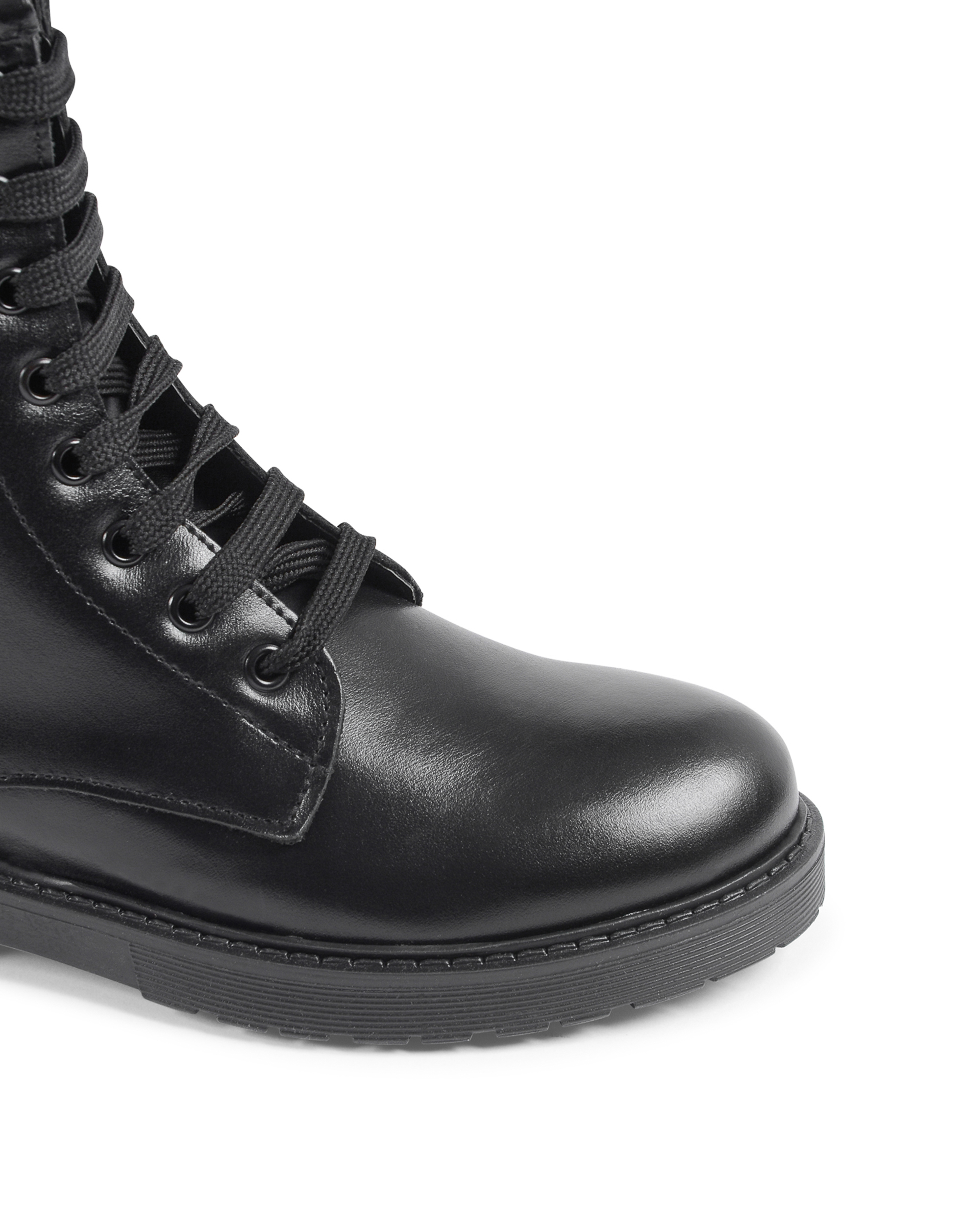 19V69 Italia Womens Ankle Boot Black 8-M VITELLO NERO