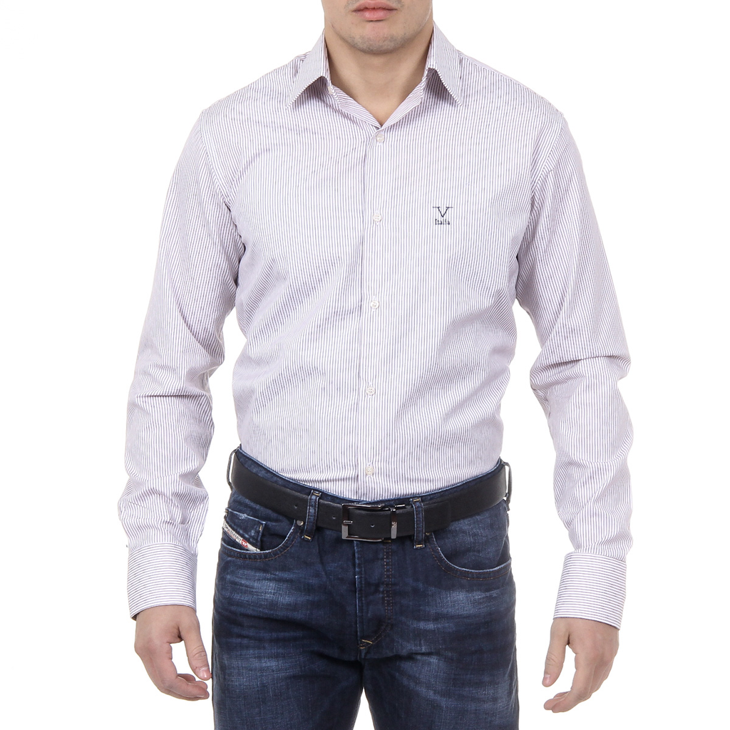 Camisa de cuello clásico para hombre V 1969 Italia 377 VAR. 514