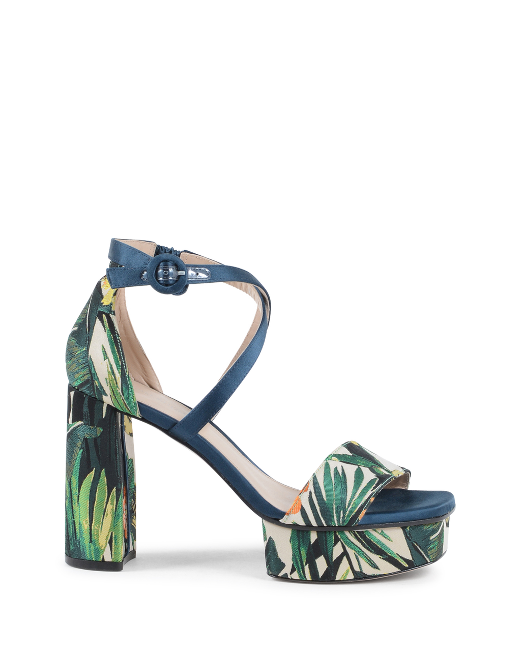 Stuart Weitzman Sandalia con tira al tobillo para mujer Multicolor CARLA