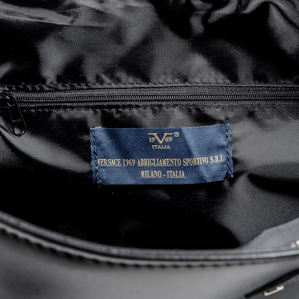 Bolso de mano para mujer V 1969 Italia negro REINA