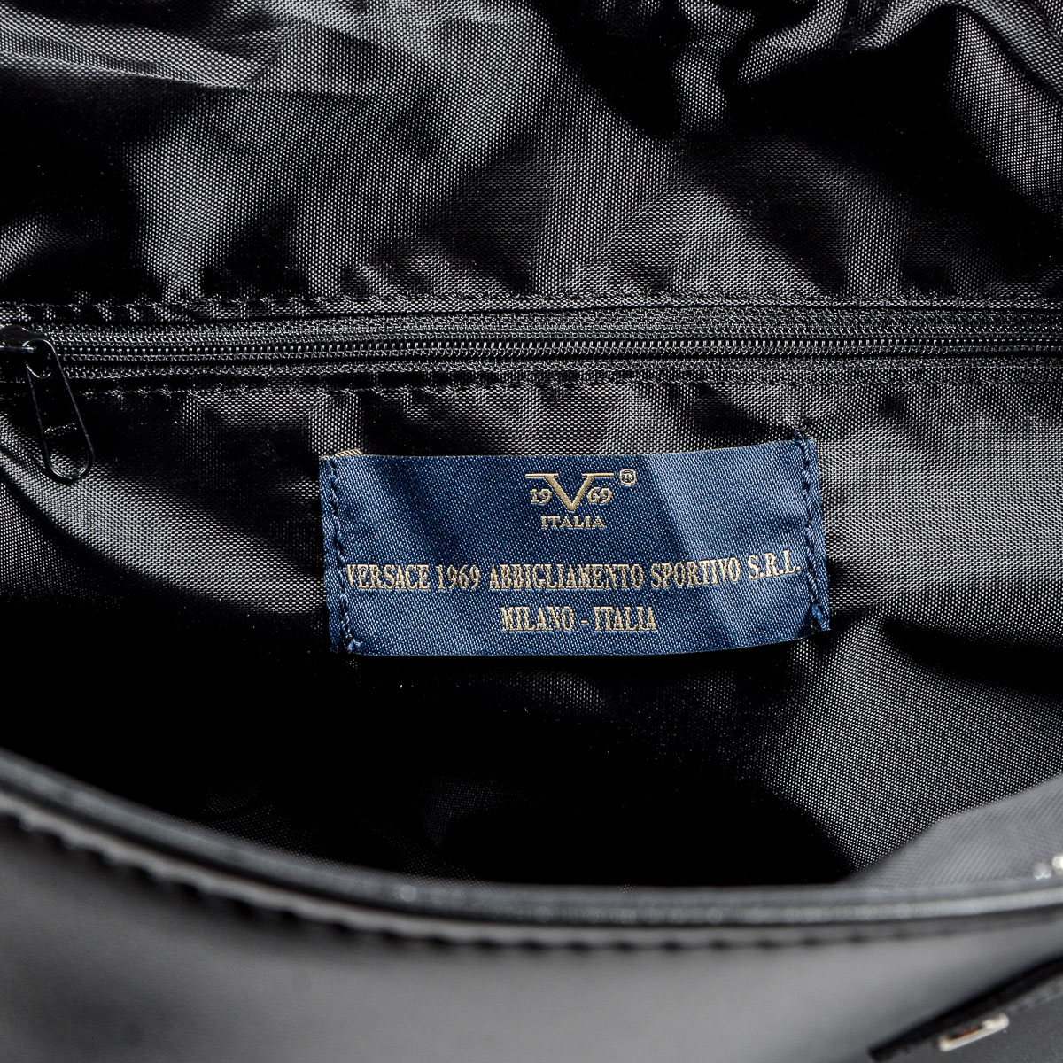 Bolso de mano para mujer V 1969 Italia negro REINA