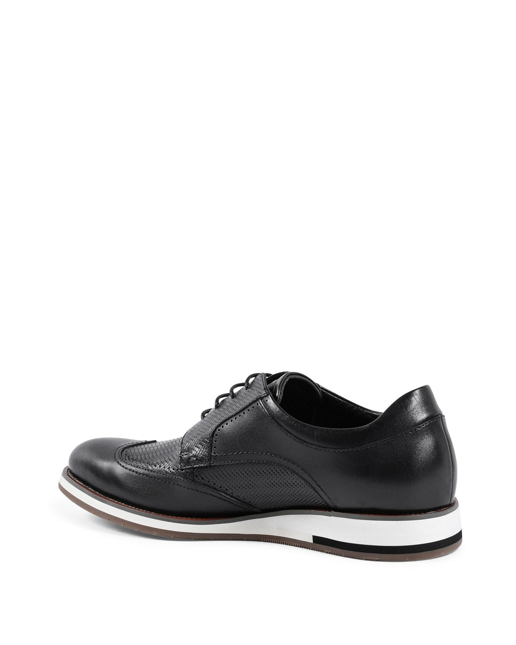 19V69 Italia Zapatos brogue negros para hombre YO ZD28-H27 NEGRO