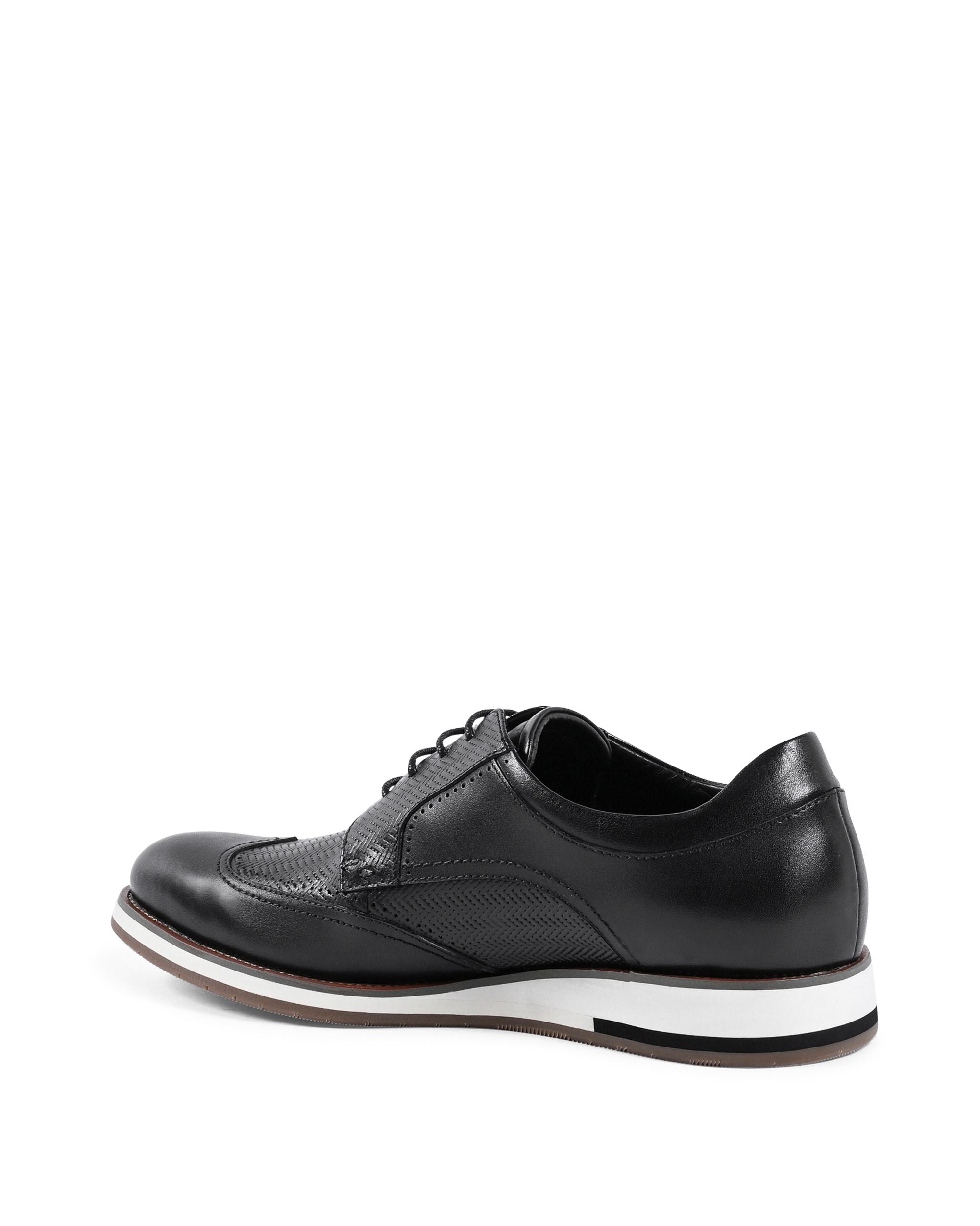 19V69 Italia Zapatos brogue negros para hombre YO ZD28-H27 NEGRO