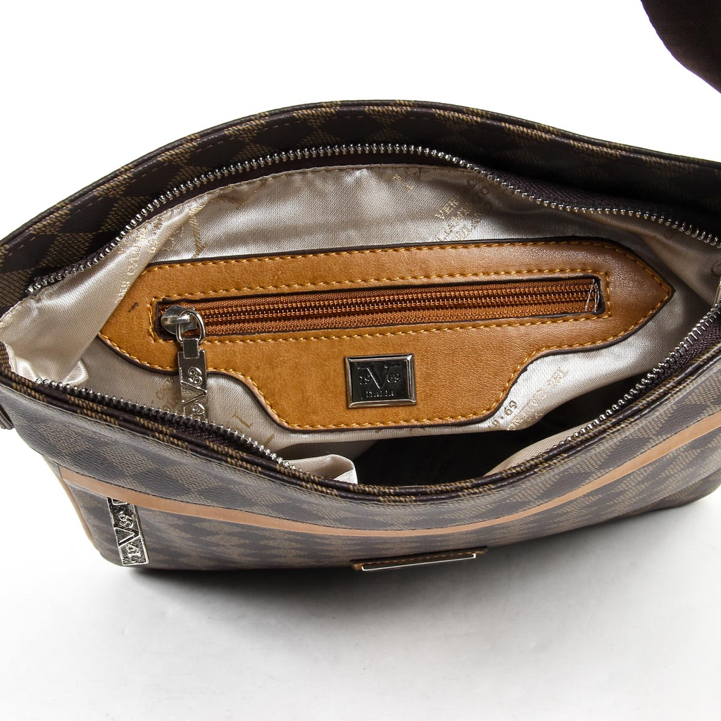 Bolso de hombro para hombre V 1969 Italia V1969017 COFFEE TABA