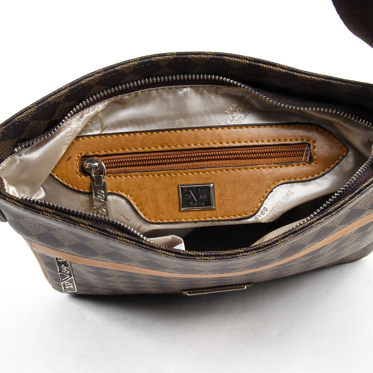 Bolso de hombro para hombre V 1969 Italia V1969017 COFFEE TABA