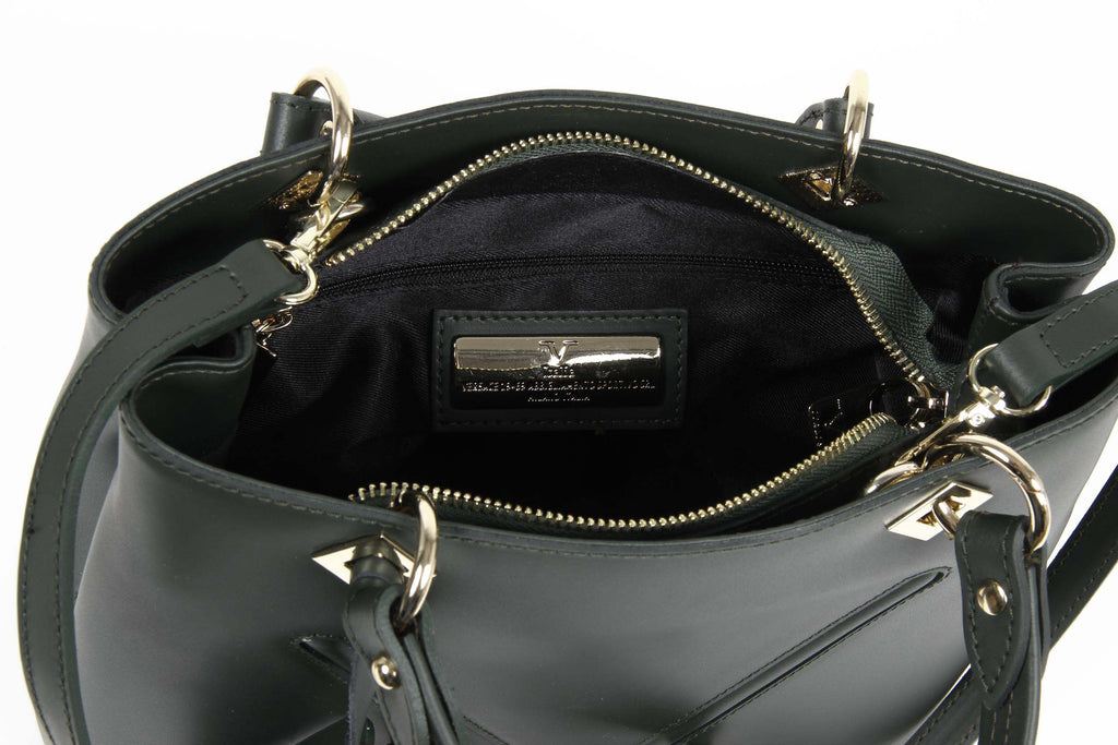 Bolso Mujer V 1969 Italia V004/2 RUGA VERDE BOTTIGLIA