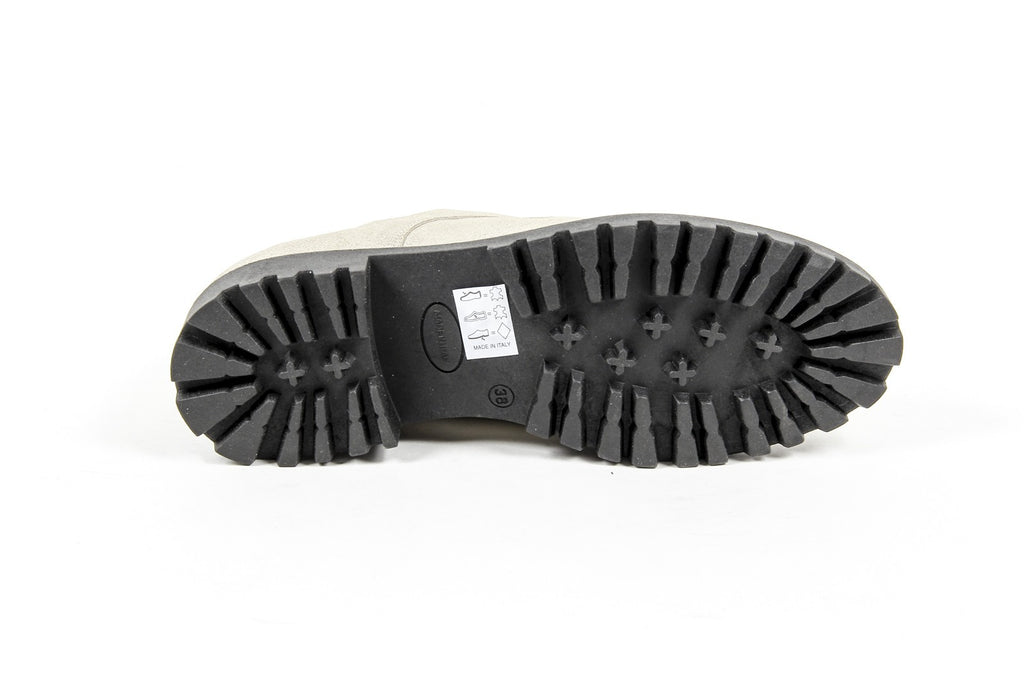 Zapato con cordones para mujer V 1969 Italia C01 LAMINATO ARGENTO