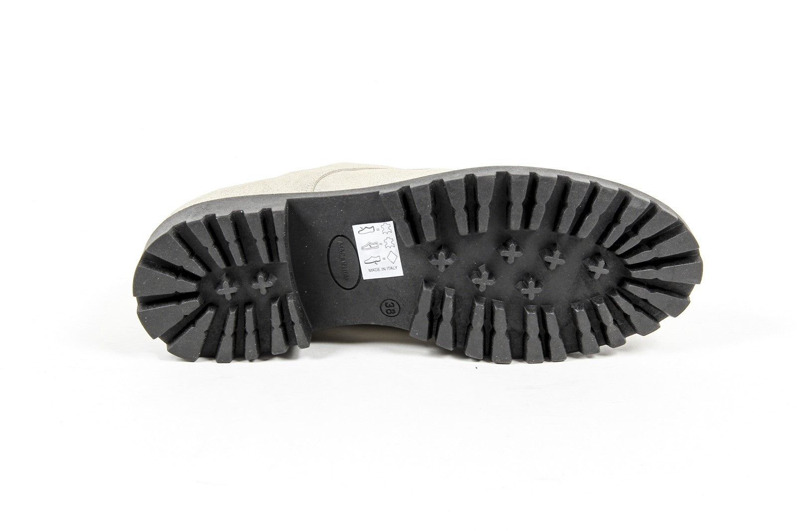 Zapato con cordones para mujer V 1969 Italia C01 LAMINATO ARGENTO