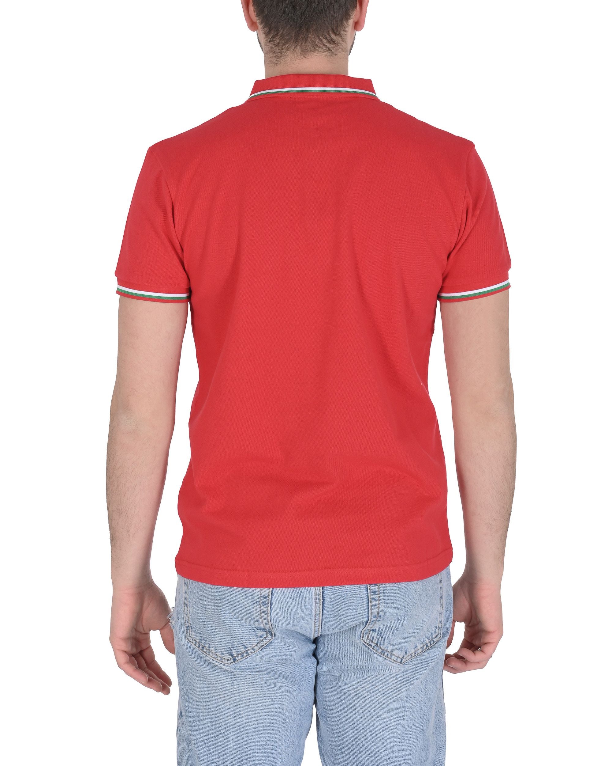 19V69 Italia Polo para hombre OLAF ROJO