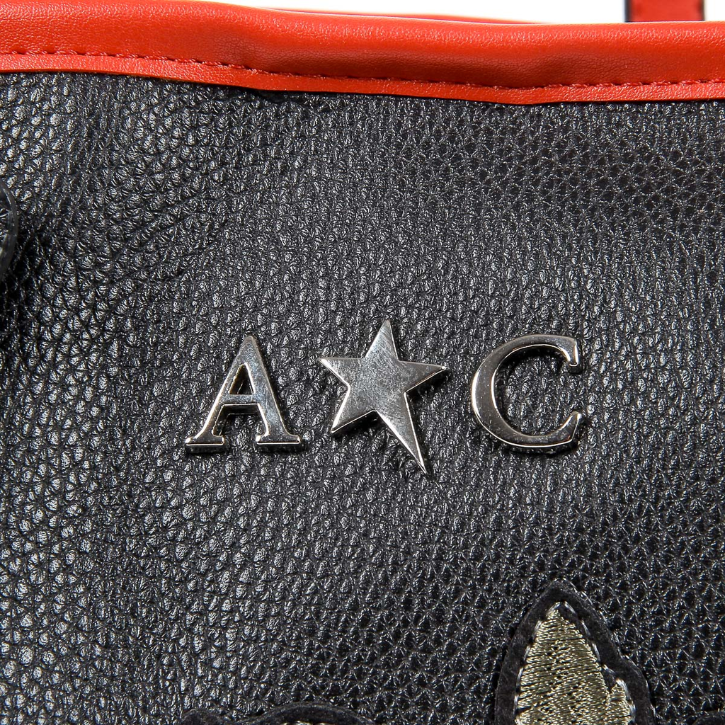 Bolso de mano Andrew Charles para mujer, color negro, INDIA