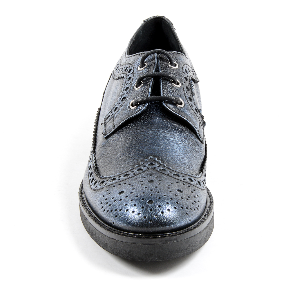 V 1969 Italia Zapato Brogue para Mujer Azul TRENTO